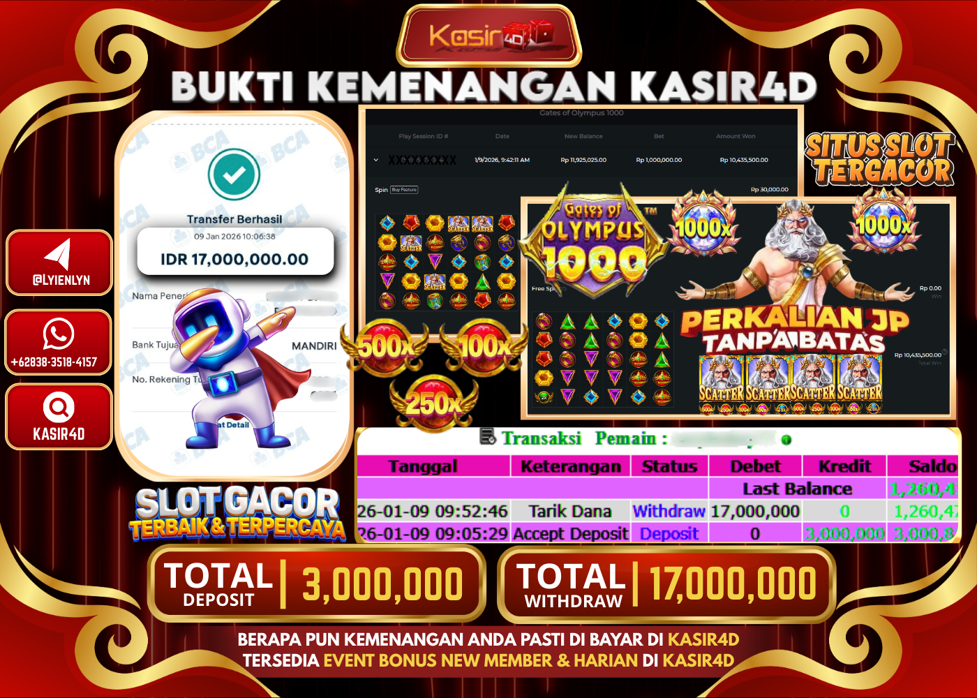 PRAGMATIC PLAY  GATES OF OLYMPUS  1000