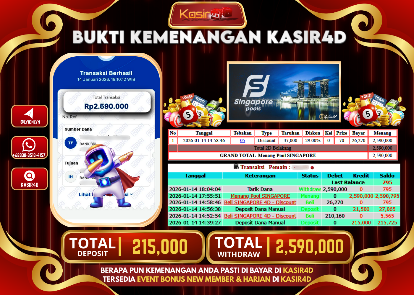 PASARAN TOGEL  SINGAPORE POOLS