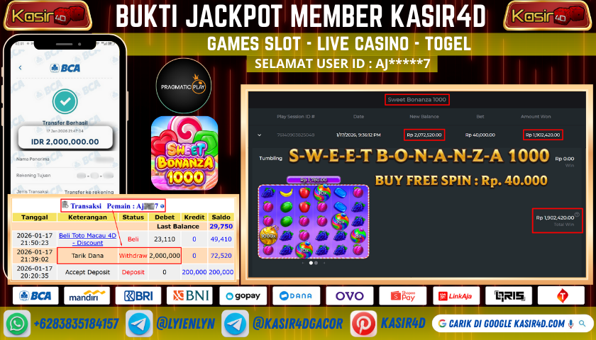 PRAGMATIC PLAY SWEET BONANZA 1000